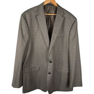 Ralph Lauren 50L Gingham Check Blazer Jacket Sport Suit Coat Green Label EUC